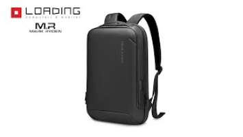 Mark Ryden MR-9008 Minimal Slim Casual Business Waterproof USB Charging Backpack Bag