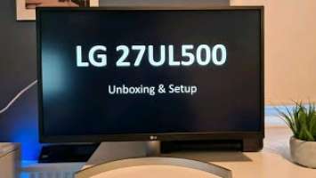 LG 27UL500 Unboxing & Setup