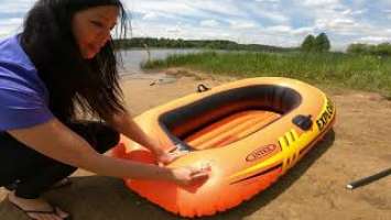 Explorer 200 Inflatable 2 Persons Boat Assembly and Review