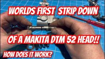 MAKITA DTM 52 MULTITOOL BLADE LOCK MECHANISM!!ITS A WORLDS FIRST VIDEO OF THIS TOOLS INSIDES