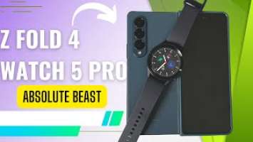 Samsung Galaxy Z Fold 4 | Galaxy Watch 5 PRO Unboxing and walk through