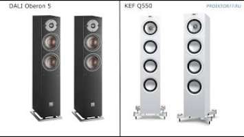 Акустика KEF Q550 & Dali Oberon 5 с усилителем Denon PMA-600NE. Что лучше?