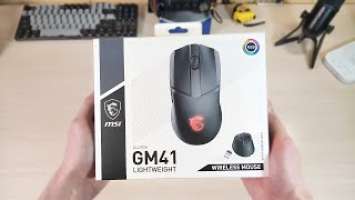 MSI Clutch GM41 Lightweight Wireless беспроводная игровая мышь на  PixArt 3370