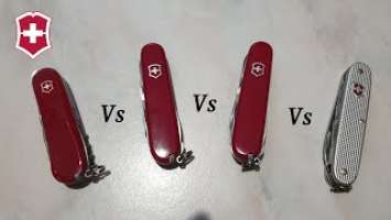 [EN] Victorinox - EVOLUTION 14 Vs CLIMBER Vs SUPER TINKER Vs PIONEER X [COMPARISON]