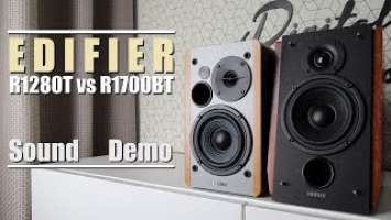 Edifier R1700BT vs Edifier R1280T  ||  Sound Demo w/ Bass Test