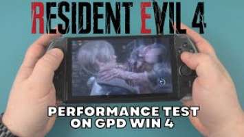 Resident Evil 4 Remake Demo on GPD WIN 4 AMD Ryzen 7 6800U Windows Handheld Gaming PC