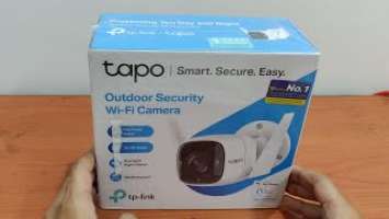 Best Outdoor CCTV Security Wi-Fi Smart Camera TP-LINK 4MP 2K QHD Alexa  256 GB Tapo C320Ws #unbox