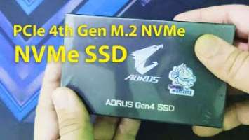 GIGABYTE AORUS 2280 GEN4 M.2 2280 500GB NVME SSD | Unboxing Video