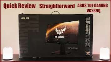 Asus TUF Gaming VG289Q Review [Straightforward]