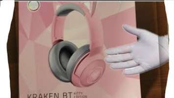 Unboxing Razer Kraken Kitty Edition Quartz BT (Blue Tooth) Gaming Headset ASMR!! | Vanessa