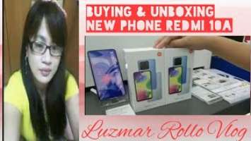 BUYING 2 NEW  PHONES IN THE PHILIPPINES (XIAOMI REDMI 10A) & UNBOXING.#Luzmar Rollo Vlog