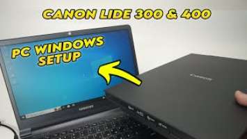 How to Setup Canon CanoScan Lide 300 & 400 Scanner With PC Windows Computer