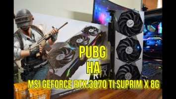 PUBG на MSI GeForce RTX 3070 Ti SUPRIM X 8G/ Playerunknown's battlegrounds