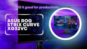 Asus ROG XG32VC monitor review, is this the right monitor for content creator