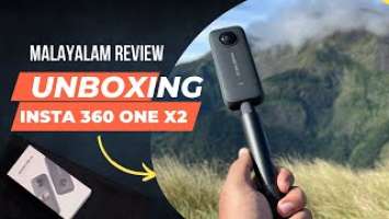 Insta 360 One X2 | Camera unboxing | Malayalam review | Super fun action camera