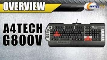 A4Tech G800V Anti-Ghosting 8-Key Rollover USB PC Gaming Keyboard Overview - Newegg TV