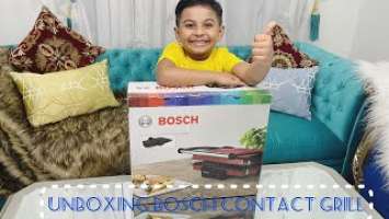 Unboxing Bosch Contact grill || TFB4402GB || Electric Grill || Sandwich Press