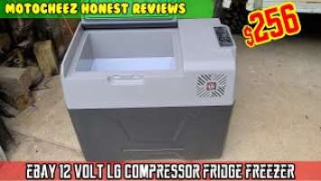 Ebay ($256) 32QT 12 volt CX30 LG compressor style fridge freezer cooler review Overland off-road