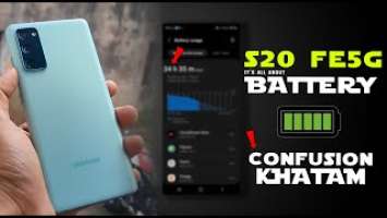 confusion hoo ? Samsung galaxy s20 Fe 5G battery backup test  after 1 months