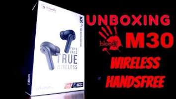 BEST BLOODY M30 BLUETOOTH HANDFREES UNBOXING IN PAKISTAN WITH (VIKKE)