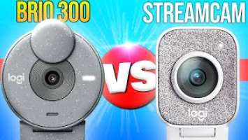 Footage of Logitech Brio 300 vs Logitech Streamcam