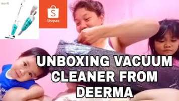 UNBOXING Deerma DX115C/DX118C Household Vacuum Cleaner Mini Handheld Pushrod || Mommy Ana Vlogs
