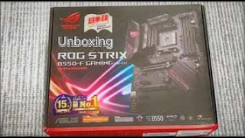 Unboxing ASUS ROG STRIX B550-F GAMING(wifi) MOTHERBOARD