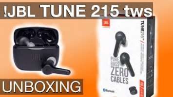 JBL TUNE215tws Truely Wireless Earbuds - UNBOXING