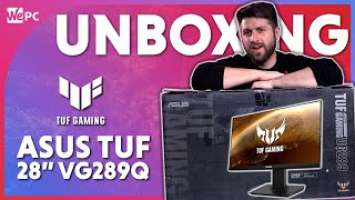 Asus TUF 28" VG289Q Gaming Monitor Unboxing!