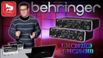 BEHRINGER UMC202HD+UMC204HD - доступные звуковые карты