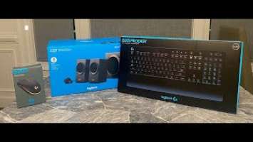 Logitech Z337, G203, and G213 Unboxing!