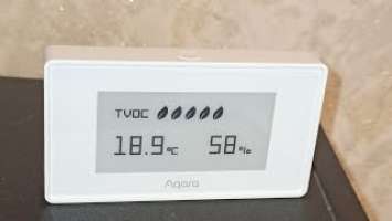 Aqara TVOC AAQS-S01 монитор качества воздуха и датчик температуры и влажности для умного дома обзор