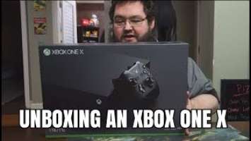 XBOX ONE X UNBOXING - THANKS MICROSOFT!