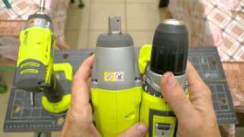 Обзор ударного аккумуляторного гайковерта Ryobi BIW180M и винтоверта Ryobi RID1801M