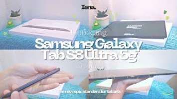 Unboxing | Samsung Galaxy Tab S8 Ultra 5G: First Look | Aesthethic