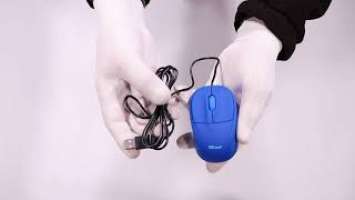 Quick unboxing Trust Primo Optical mouse blue hands on review