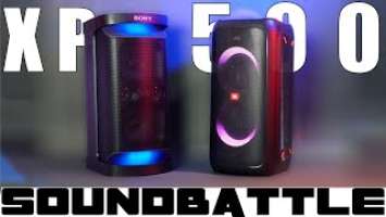 SONY SRS XP500 vs JBL Partybox 100 | Sound battle with sound sample | love and hate this