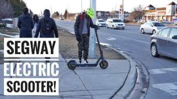 Unboxing Segway Ninebot G30P Maximum Electric KickScooter | Riding In Brampton, Canada!