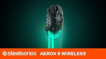 The lightest MMO Gaming Mouse in the World, the Aerox 9 Wireless | SteelSeries