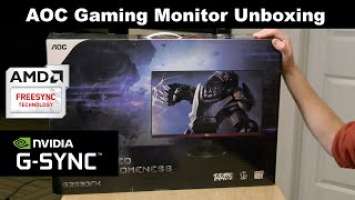 Unboxing AOC G2590FX Budget Gaming Monitor with G-Sync & Freesync