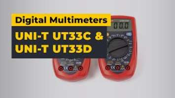 UNI-T UT33C & UNI-T UT33D Digital Multimeters