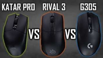 Best Wireless Gaming Mice UNDER $50! Rival 3 Vs Katar Pro Vs G305