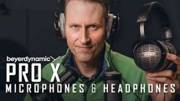 Beyerdynamic PRO X Headphones and Microphones — DT 700 PRO X, DT 900 PRO X, M 70, and M 90 PRO X