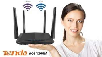 Роутер Tenda AC6 - настройка и обзор | Неприлично мощный роутер Tenda AC6 1200 Mbps Wi-Fi