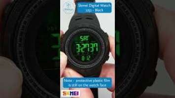 Skmei Digital Sports Watch 1251 Black. Back light, chronograph with split, timer, waterproof to 50m