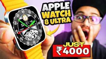 Budget Apple Watch 8 clone at Rs 4000 Unboxing and Review