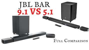 Which is better? JBL BAR 9.1 VS JBL BAR 5.1 Comparison Soundbar + BASS Test - JBL BAR 1000?