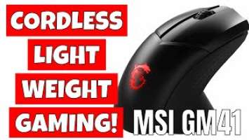 BEST Wireless Ultra Light Mouse MSI Clutch GM41 Lightweight