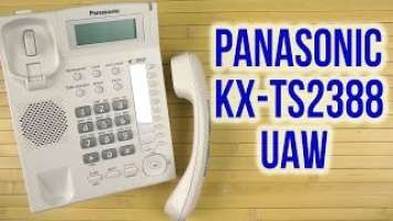 Распаковка Panasonic KX-TS2388UAW White