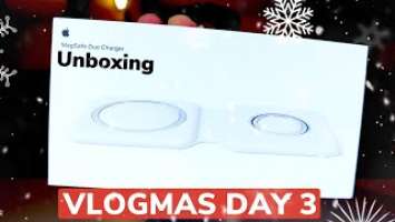 VLOGMAS Day 3 |MagSafe Duo Charger Unboxing!|